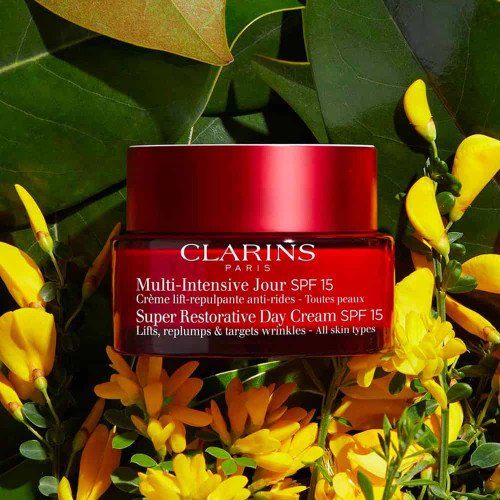 Clarins - Multi-Intensive Jour SPF15 - Crème lift-repulpante anti-rides - Toutes Peaux 50 ml